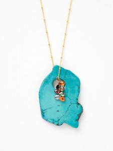 Gold and Turquoise Necklace