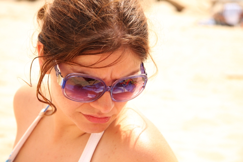 at the beach