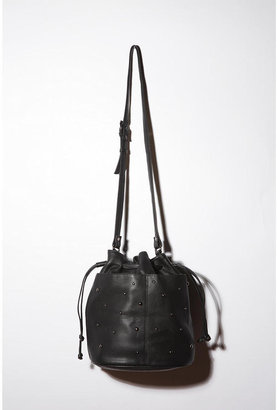 Deena & Ozzy Studded Pocket Small Bucket Bag