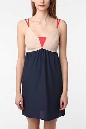 Sparkle & Fade Colorblock Babydoll Dress2